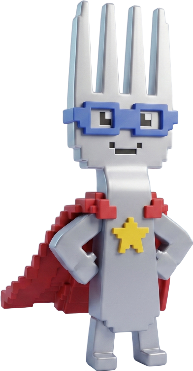 Forky, the Forked.gg mascot